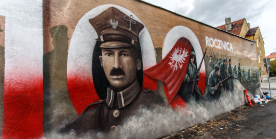 Ignacy Busza, mural historyczny, Rawicz, więzienie, mury
