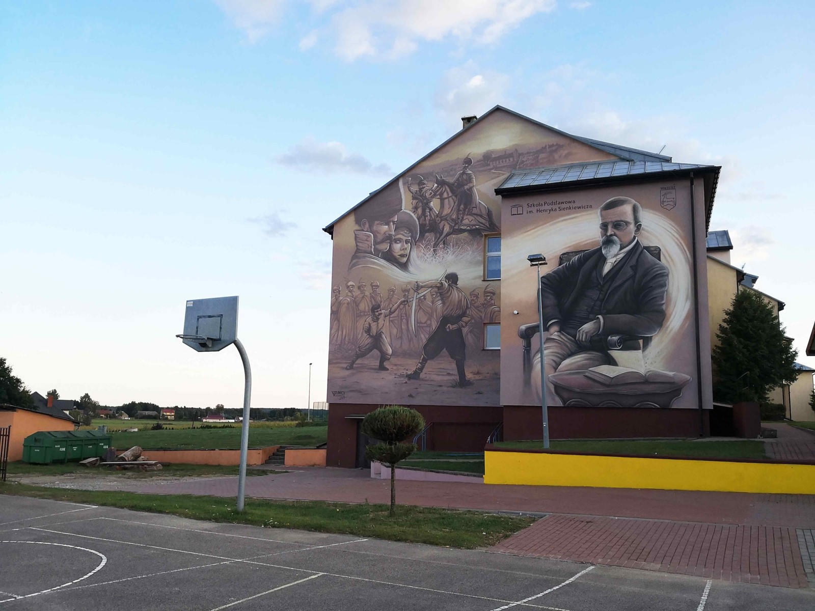 mural henryka sienkiewicza w wasoszu