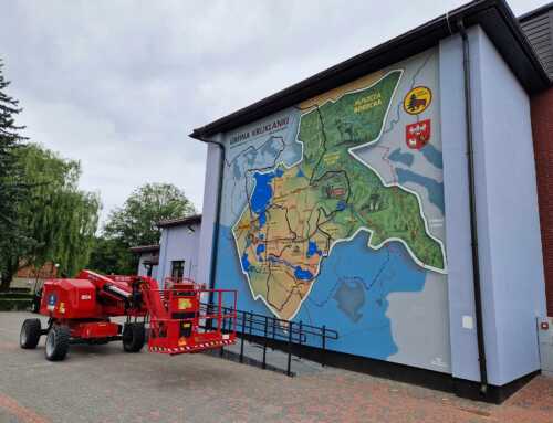 Wielkoformatowa mapa turystyczna – mural dla Gminy Kruklanki