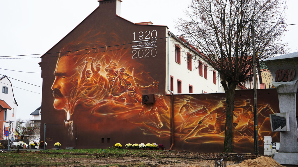 100. rocznica Bitwy Warszawskiej mural