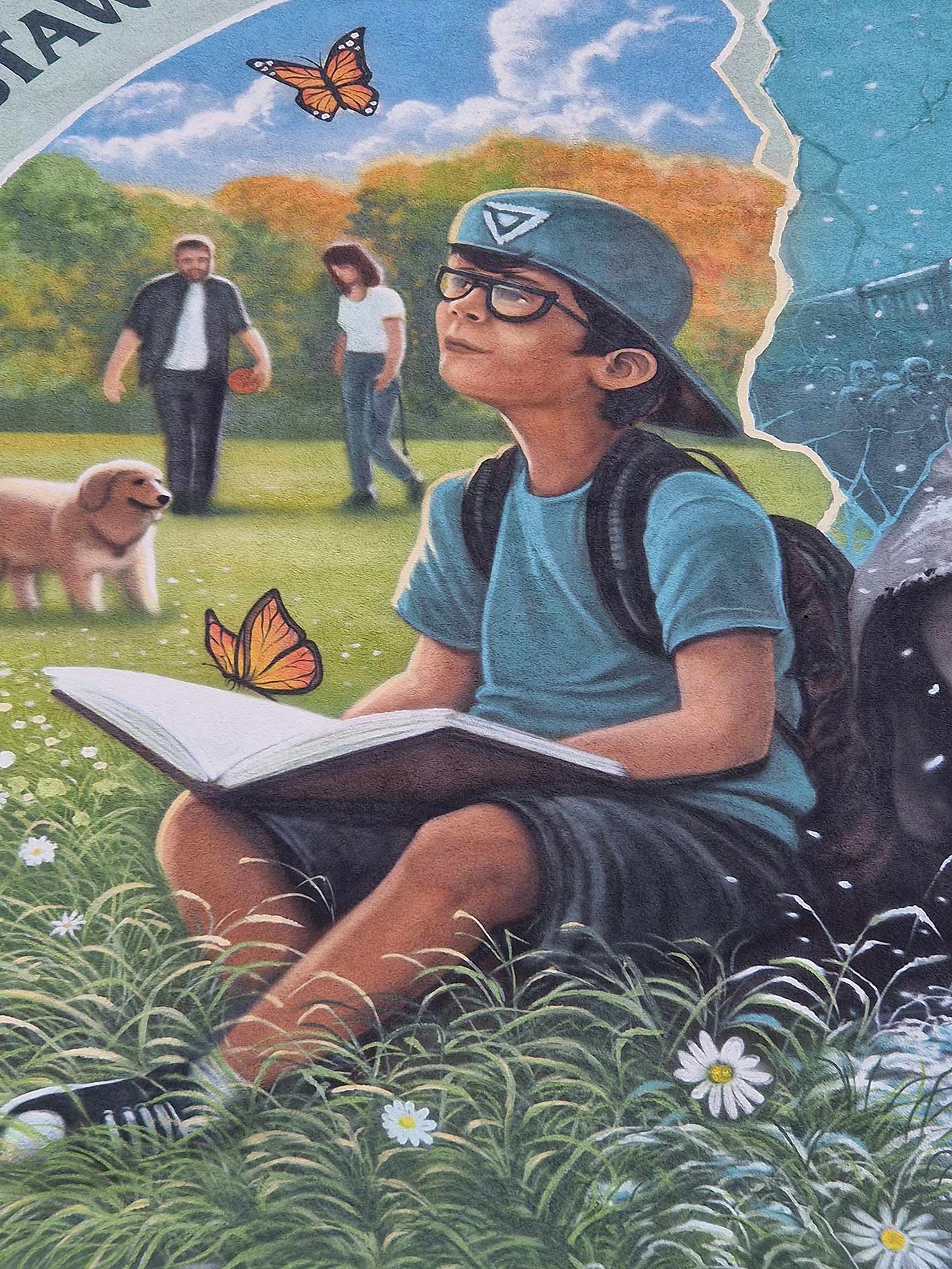 mural, sybiracy, szkoła, podstawowa, gmina sztabin, podlasie, krasnybór