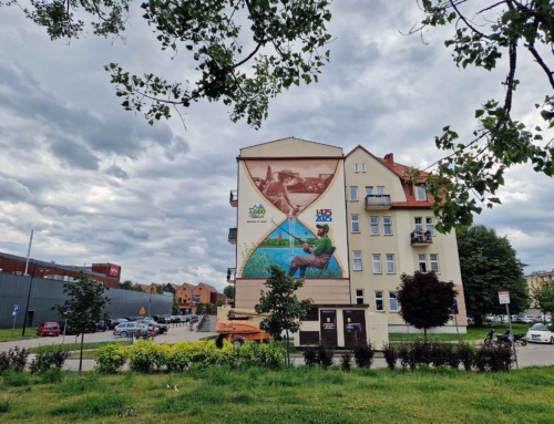 Mural z okazji 600-lecia Ełku – „Zapisane w czasie”