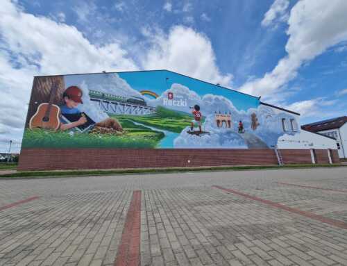 Mural UV z efektem podwójnego obrazu – Gmina Raczki