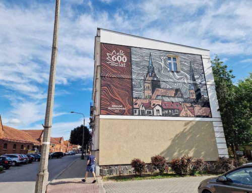 Ełk w nowej odsłonie – mural przy ul. Orzeszkowej