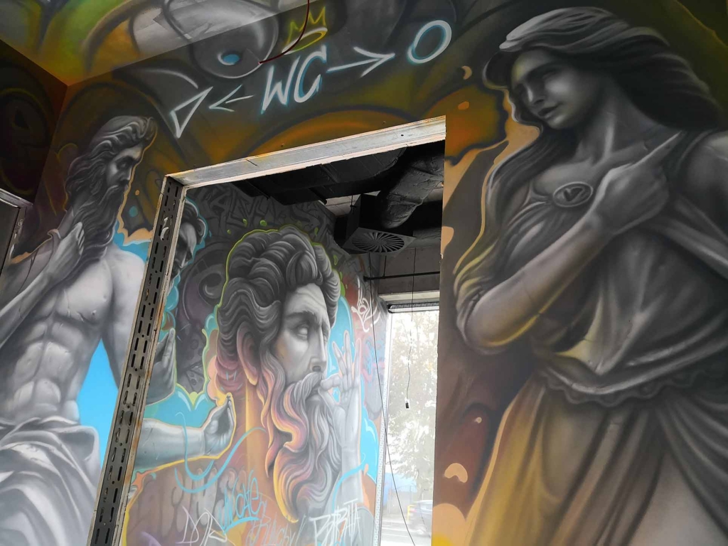 La Pinsa Włoska Pizzeria malowidło, mural, graffiti, dekaoracja